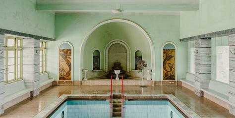 Image gallery of The New Palace photographed by Salva López for Kinfolk, showing atmospheric interiors, architectural details, soft natural light, and a quiet hospitality setting with a strong sense of place.