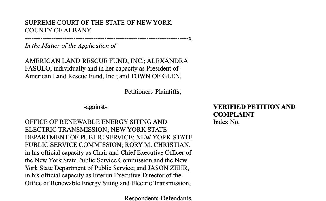 We want our home rule back: I filed a new lawsuit with the Town of Glen against New York State