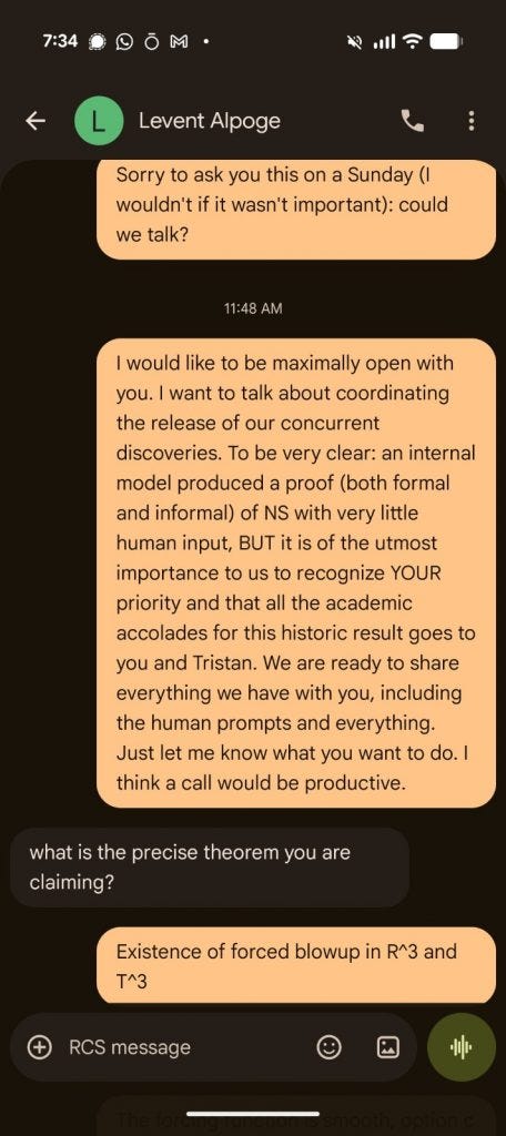 OpenAI's Sebastien Bubeck Says He Tried To Coordinate Release Of Navier Stokes-Related Proofs With Buckmaster & Alpoge But Was Rebuffed OpenAI's Sebastien Bubeck Says He Tried To Coordinate Release Of Navier Stokes-Related Proofs With Buckmaster & Alpoge But Was Rebuffed