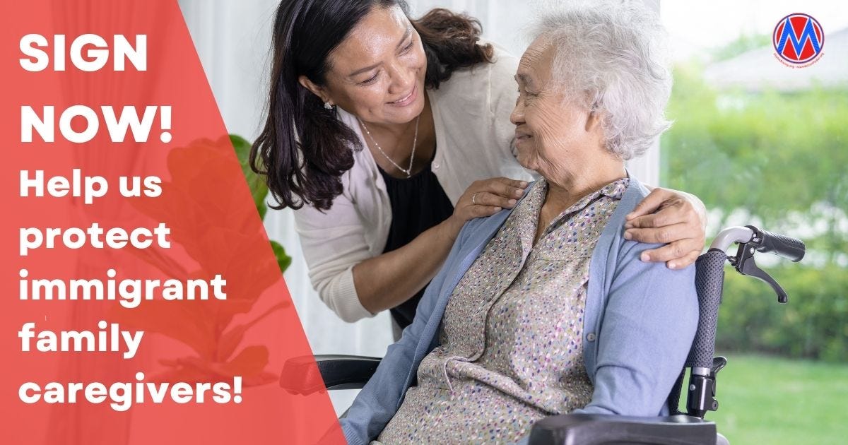 MomsRising.org | SIGN ON: Tell DHS & DOJ to work together and help immigrant  family caregivers!