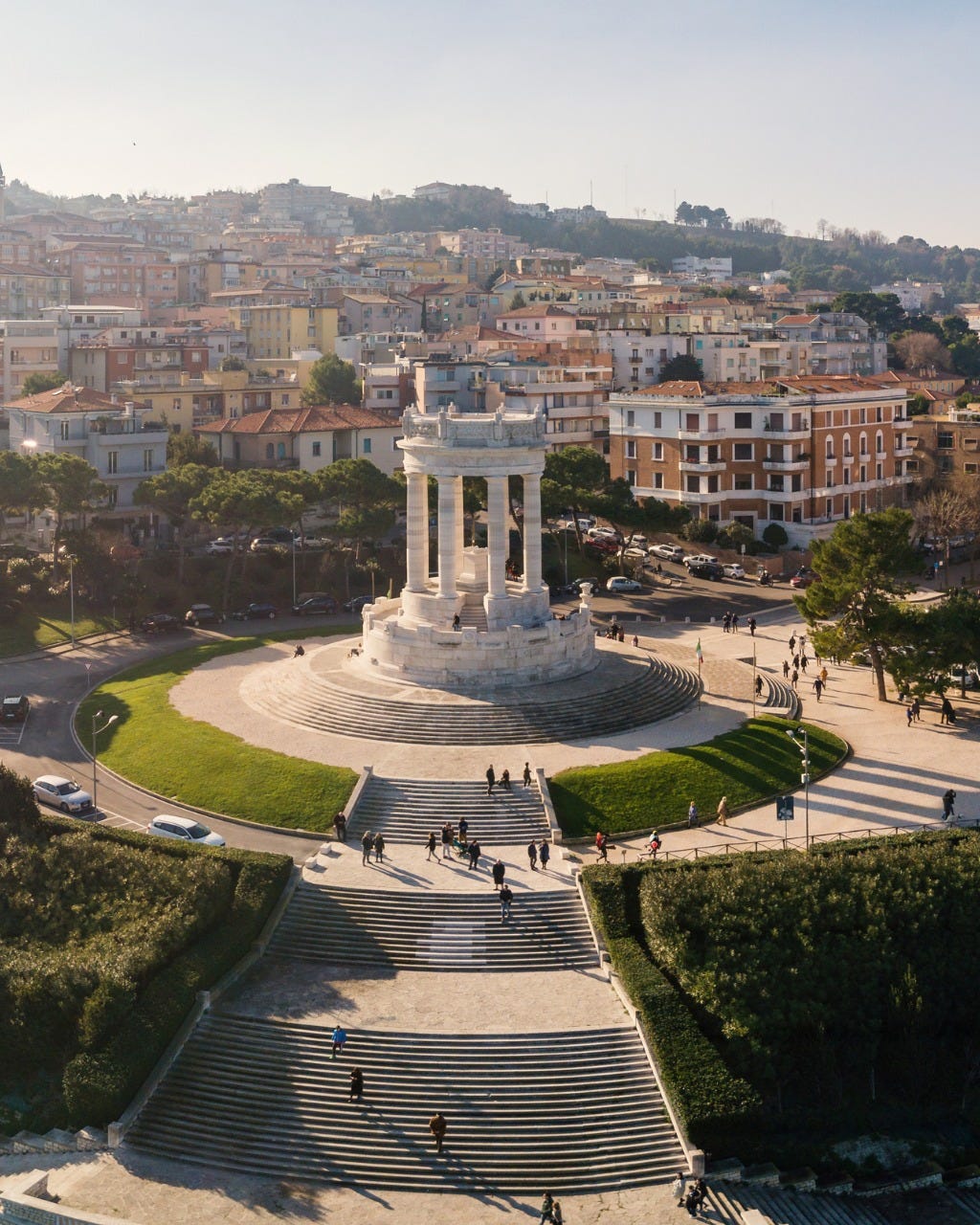 May be an image of the Pantheon and Piazza di Spagna