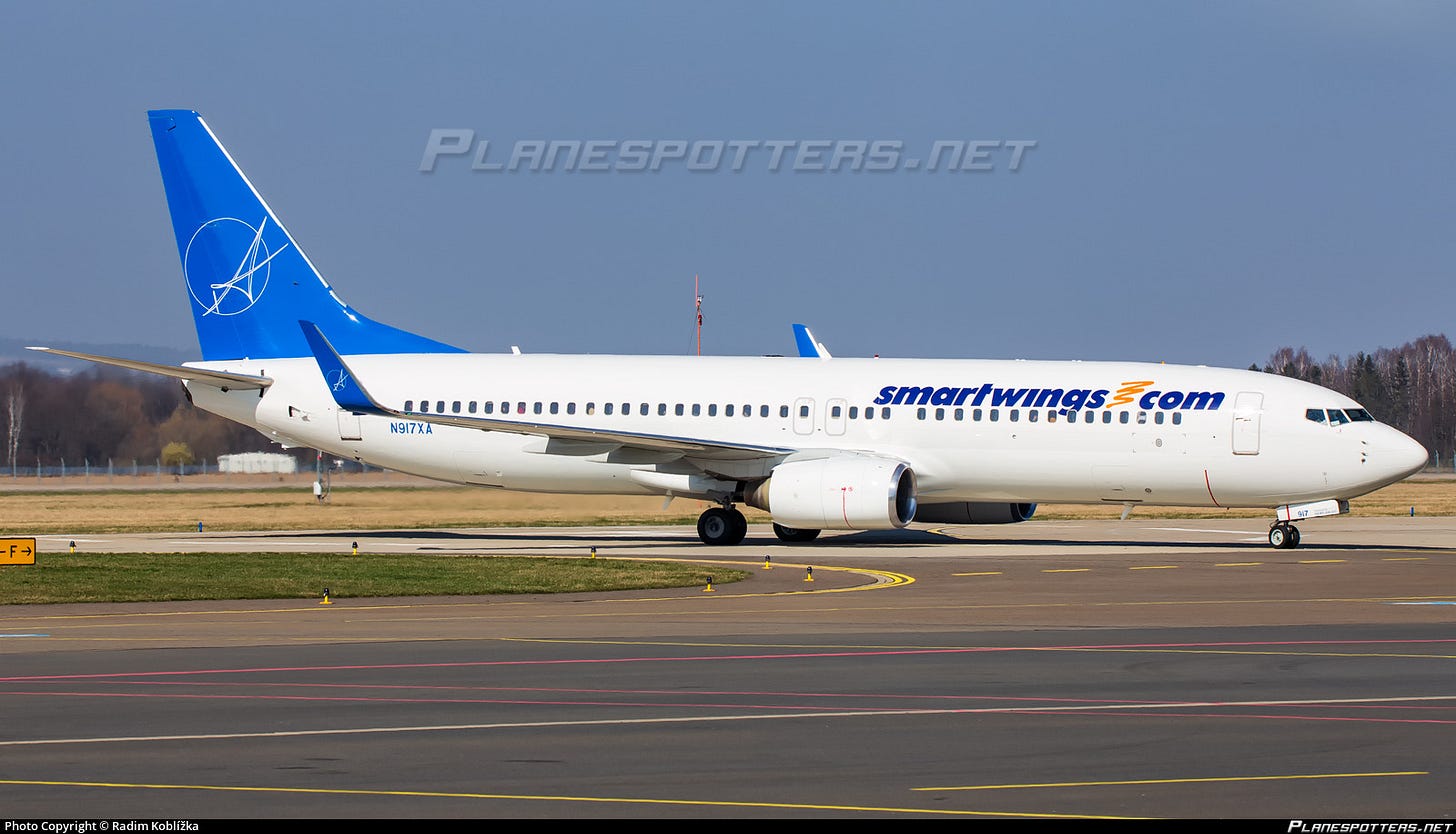 N917XA Smartwings Boeing 737-86J(WL) photographed at Ostrava Mosnov (OSR / LKMT) by Radim Koblížka