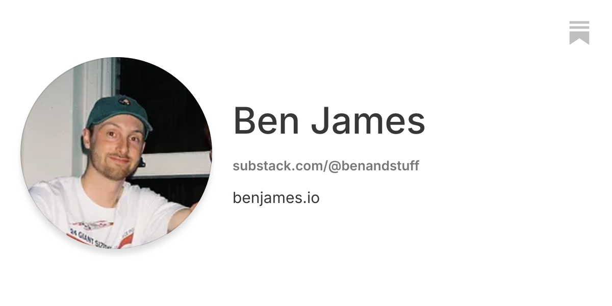 Ben James | Substack