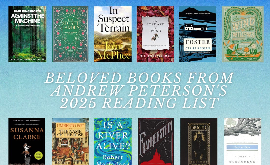 Beloved Books from Andrew Peterson's 2025 Reading List