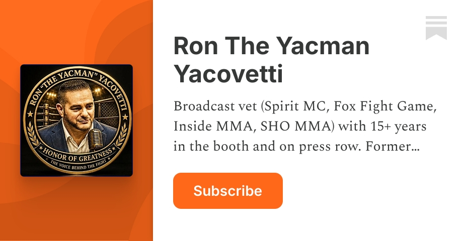 Ron The Yacman Yacovetti | Substack