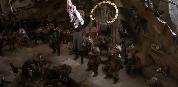 Some screenshots from Jim Henson's The Labyrinth