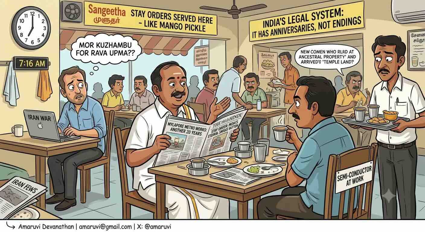 If our ancestors had discovered the Stay Order, the Mahabharata would still be in preliminary hearings