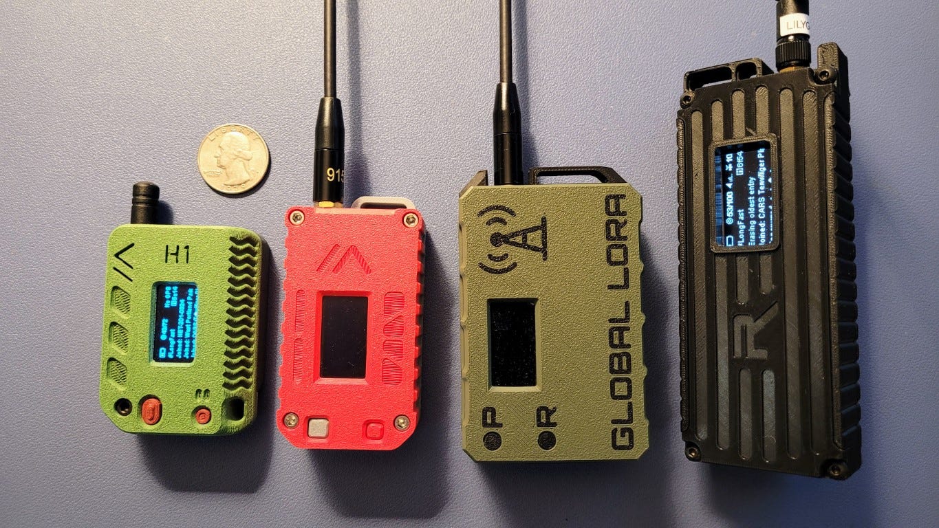 My array of Meshtastic devices
