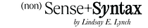 (non)Sense+Syntax