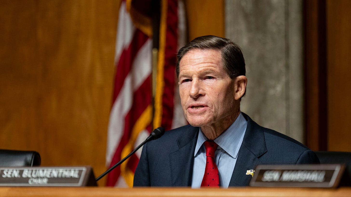 Blumenthal joins calls for New Jersey drones to be shot down "if necessary"