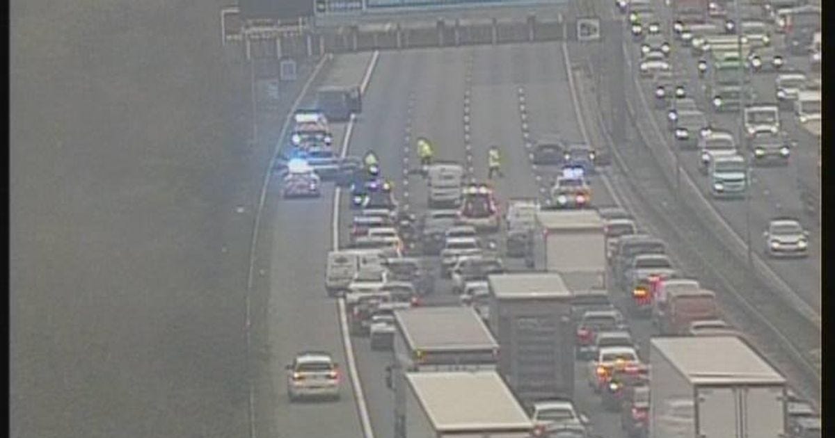 Traffic has been stopped on the M60