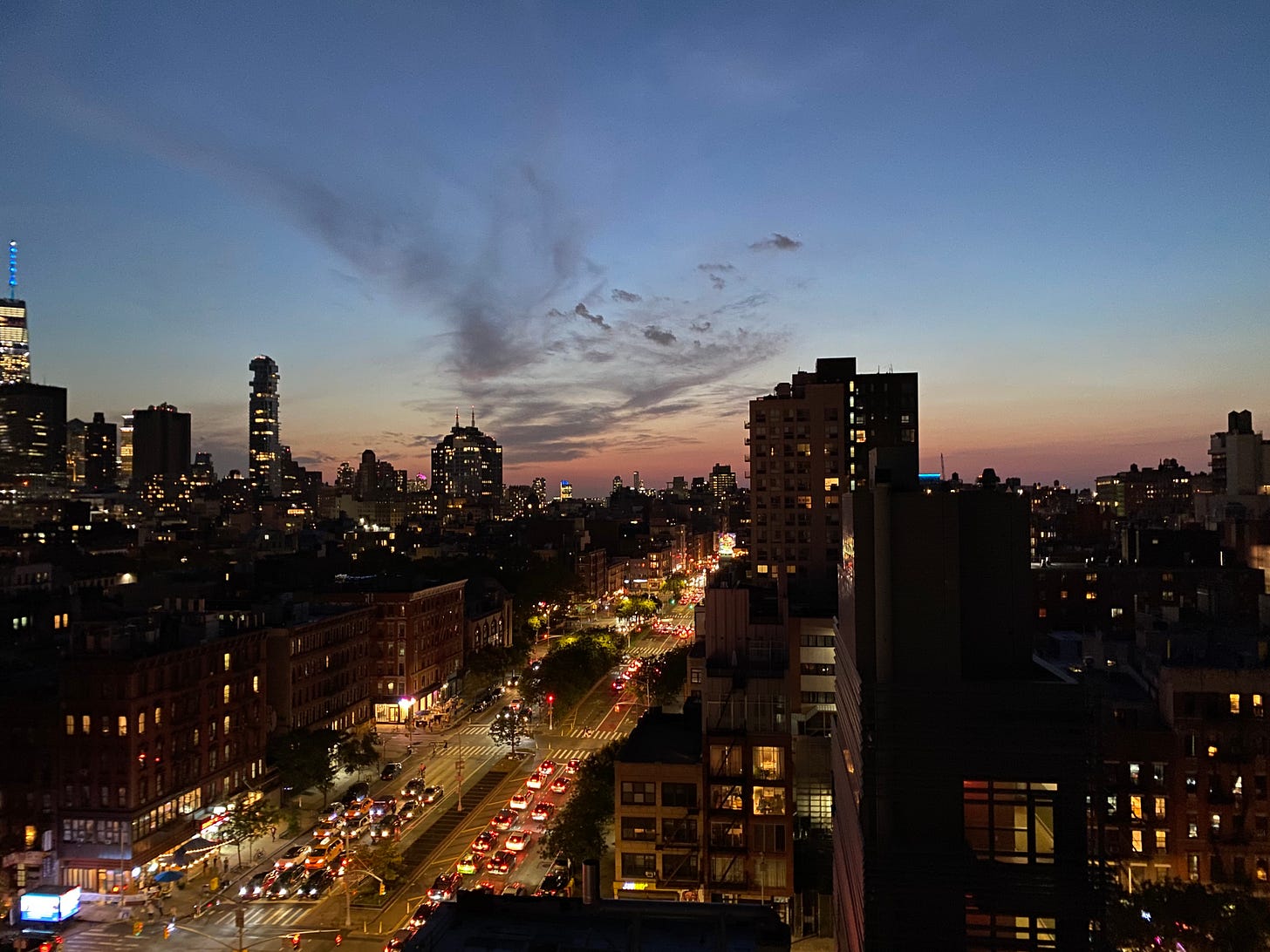 New York at night by Owen Muir M.D.