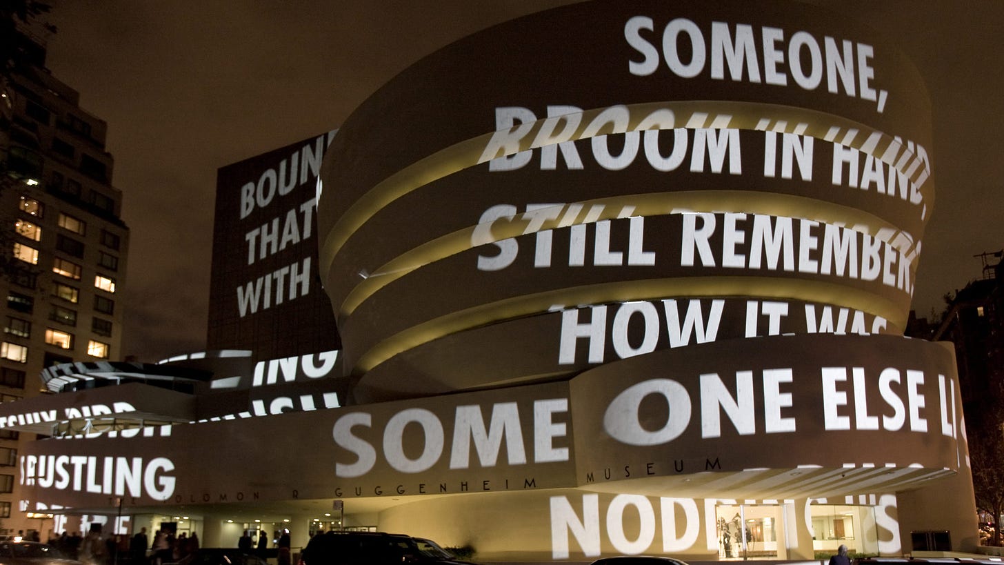 Jenny Holzer: For the Guggenheim | The Guggenheim Museums and Foundation