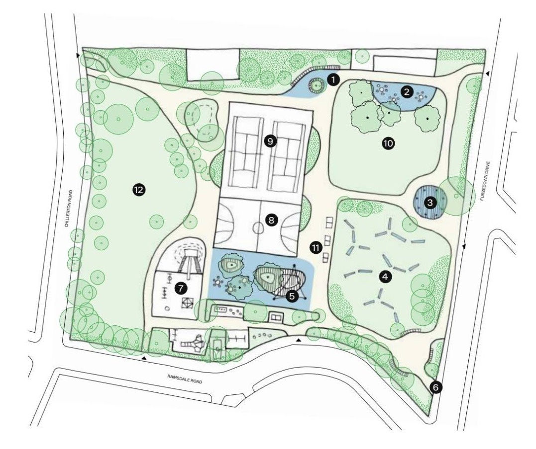 May be an image of blueprint, floor plan and map