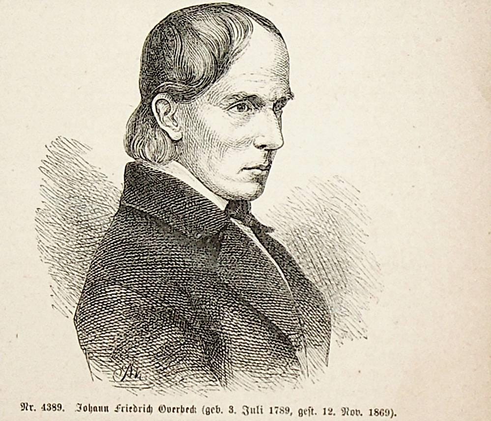 OVERBECK, Friedrich Overbeck (Johann Friedrich Overbeck ) (1789-1869), deutscher Maler: Art / Print / Poster | ANTIQUARIAT.WIEN Fine Books & Prints OVERBECK, Friedrich Overbeck (Johann Friedrich Overbeck ) (1789-1869), deutscher Maler: Art / Print / Poster | ANTIQUARIAT.WIEN Fine Books & Prints