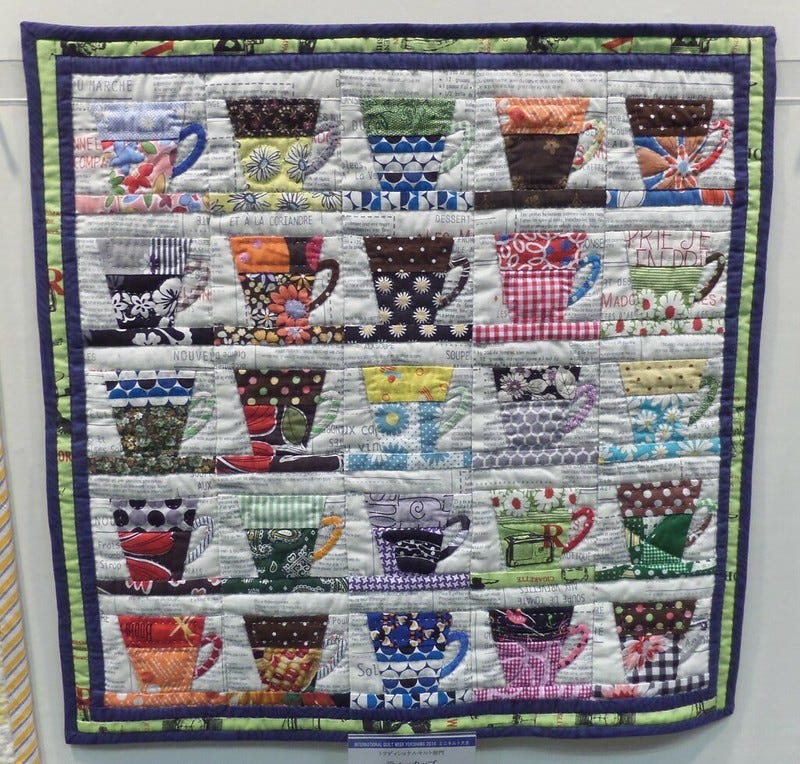 Small quilt - tea cups Small quilt - tea cups
