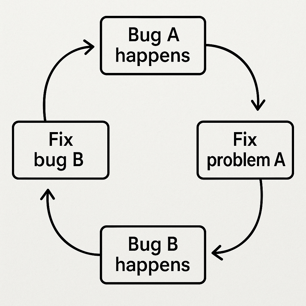 Software Bug Fix Workflow Diagram