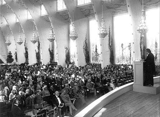 Albert Einstein delivering his Nobel Lecture