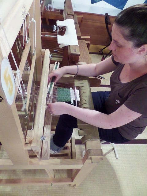 Me on the Weaving Loom Me on the Weaving Loom