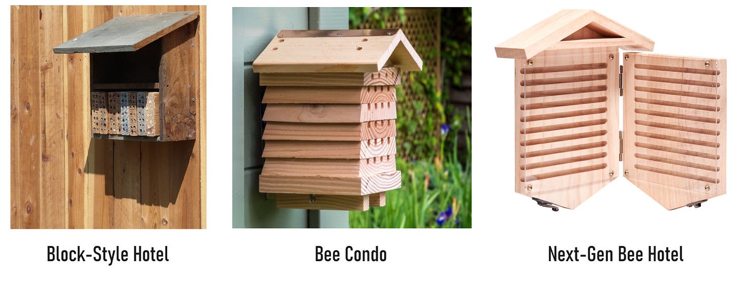 bee hotels by runamuk