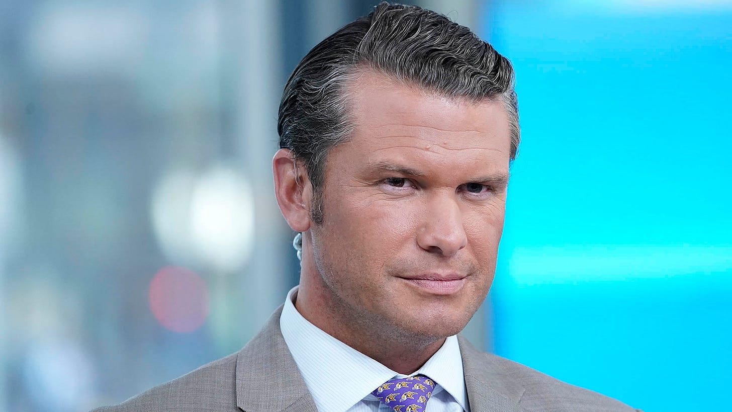 Fox News host Pete Hegseth nominated as defense secretary