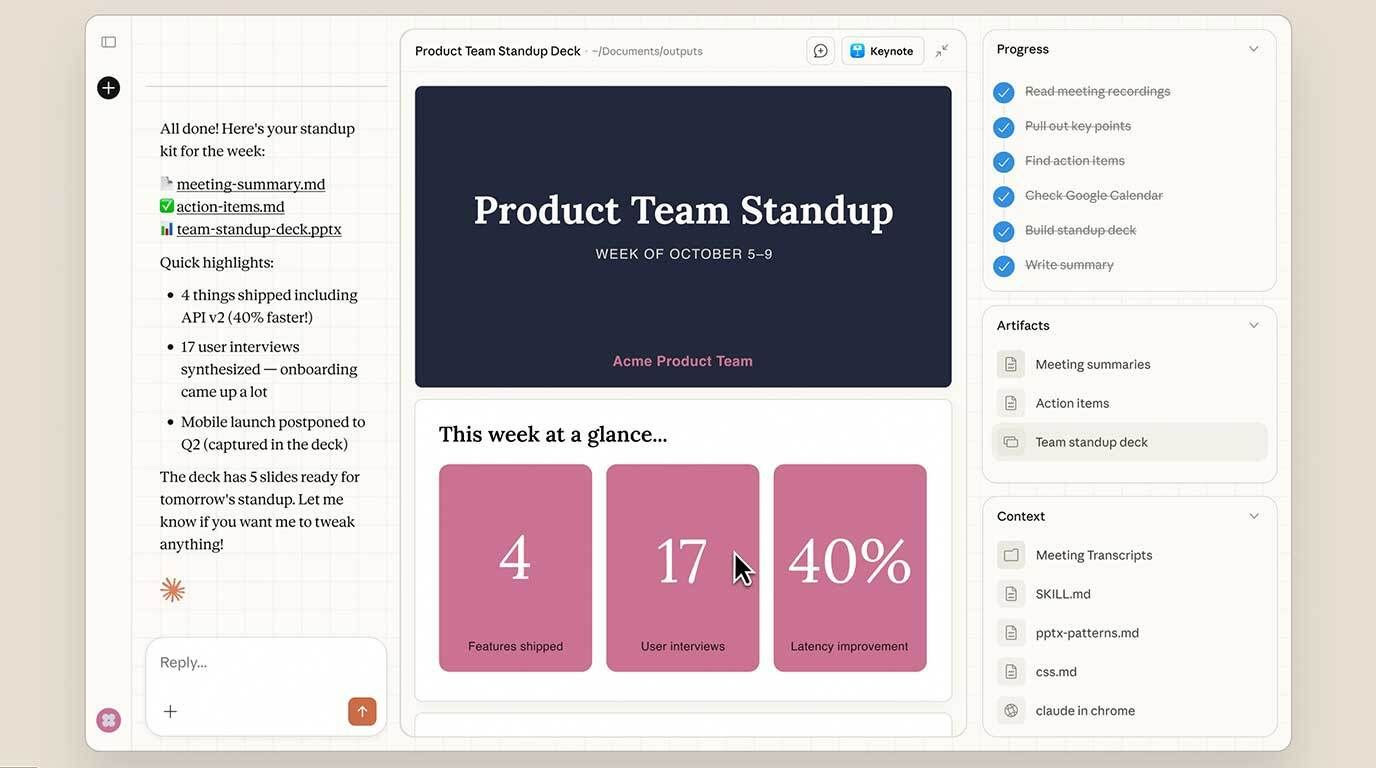 Claude Cowork : ton nouveau collègue virtuel est arrivé (et il bosse dur)
