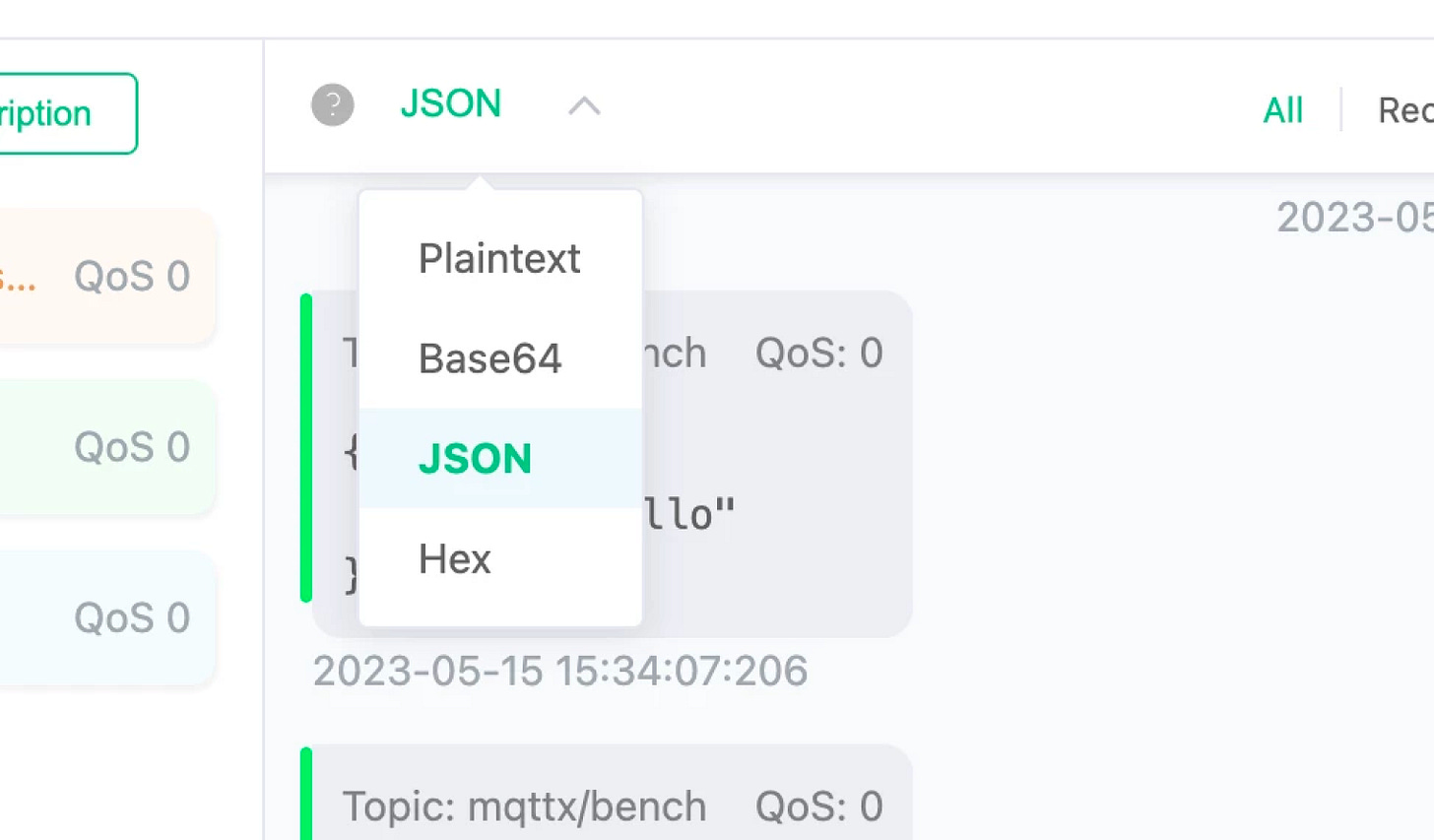 Received Payload Format Received Payload Format