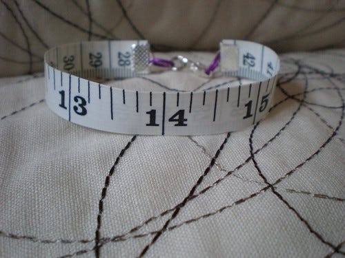 Valentine Tape Measure Bracelet Valentine Tape Measure Bracelet