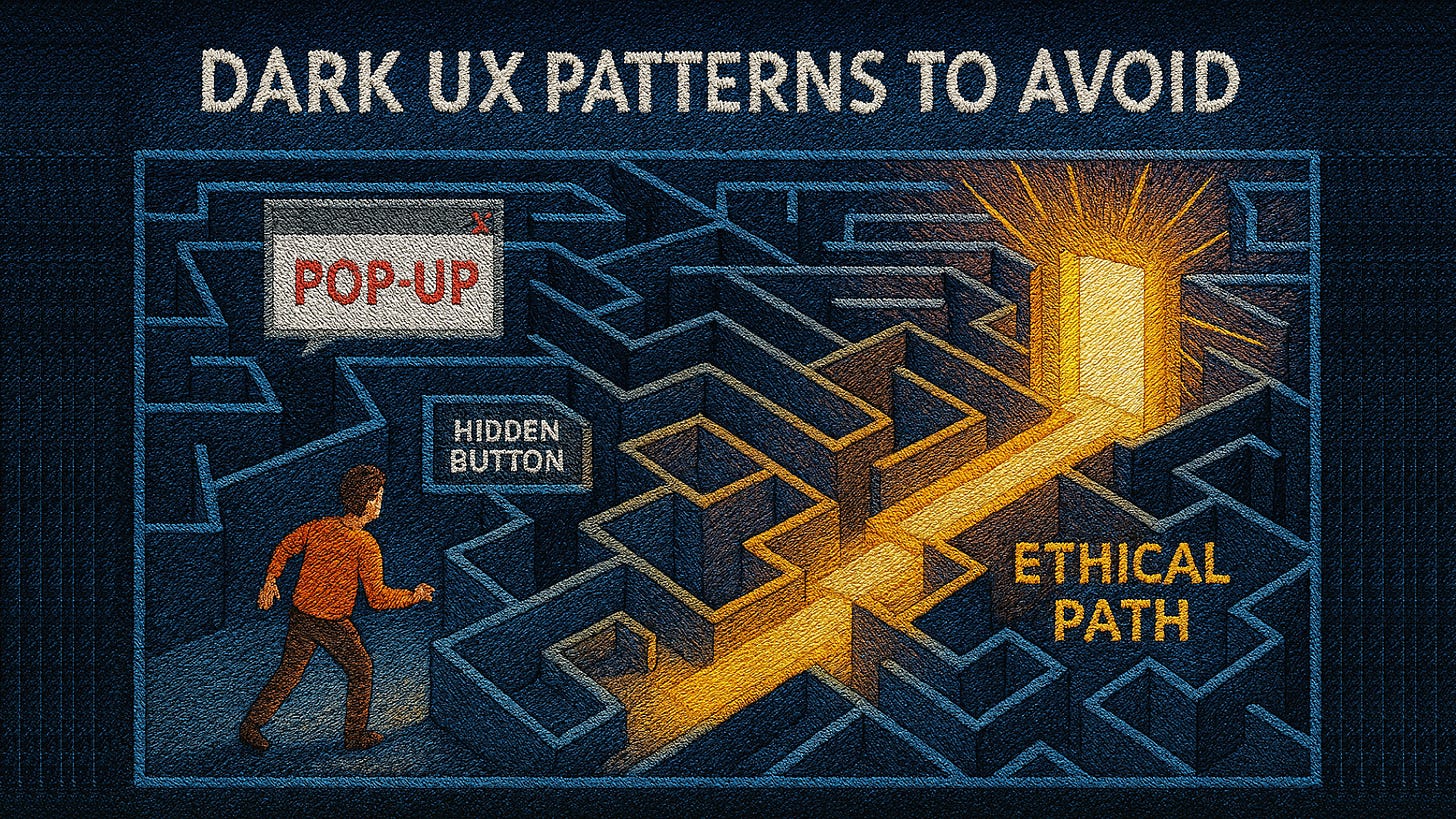 Dark UX Patterns to Avoid: Ethical Design Checklists