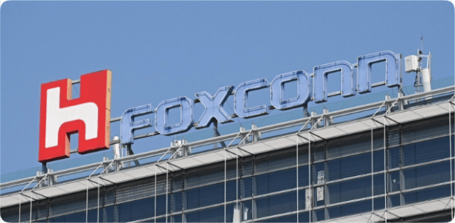 The logo of electronics contract manufacturer Foxconn Technology Group, formally known as Hon Hai Precision Industry, is displayed at its headquarters in Taipei. Photo: Agence France-Presse The logo of electronics contract manufacturer Foxconn Technology Group, formally known as Hon Hai Precision Industry, is displayed at its headquarters in Taipei. Photo: Agence France-Presse