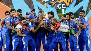 Indian Team with the ICC T20 WC