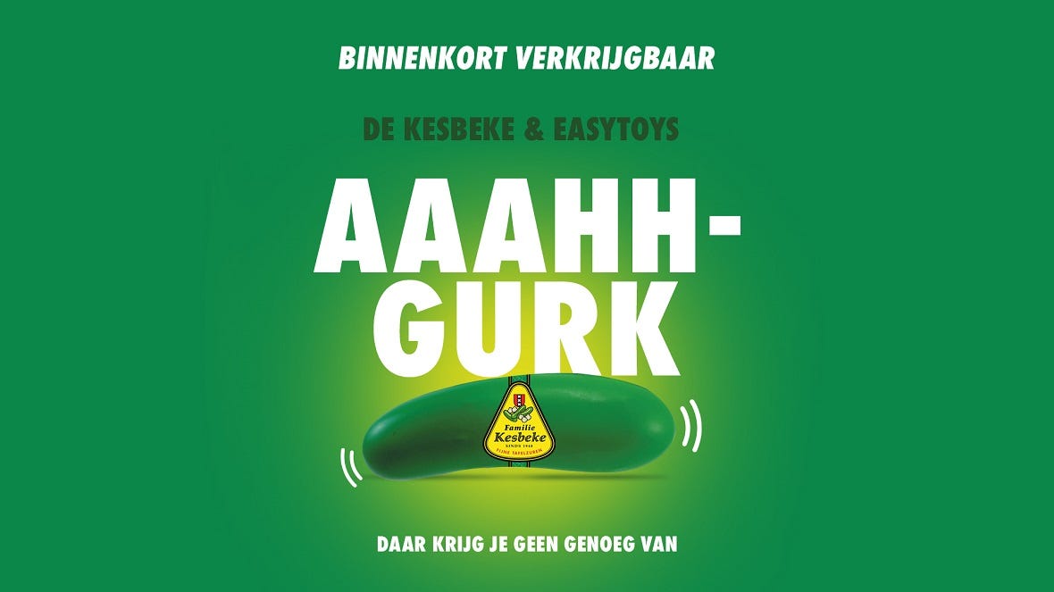 EasyToys en Kesbeke lanceren augurkvormige vibrator 