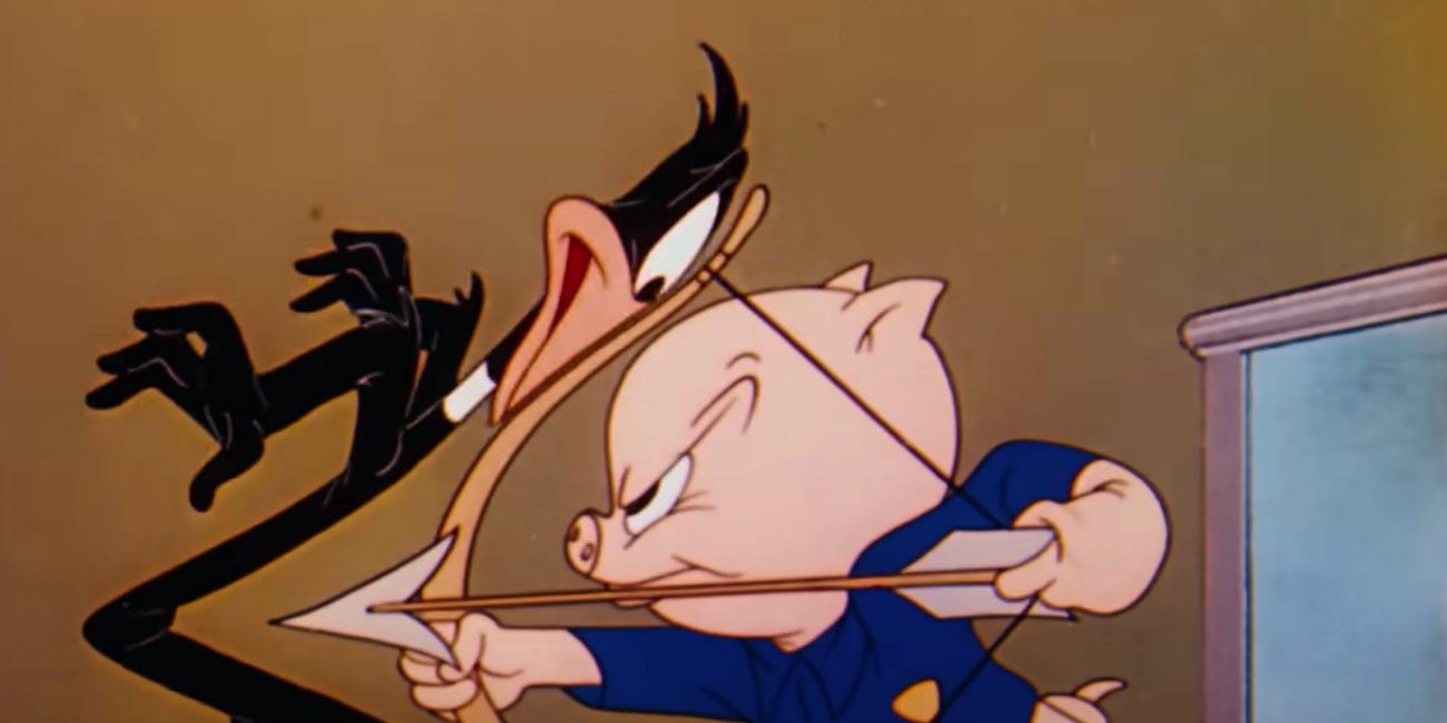 "Daffy Duck gets hit with an Anvil and melts down the stairs. DON VAPPIE on Funk and Music making Cartoons happen.