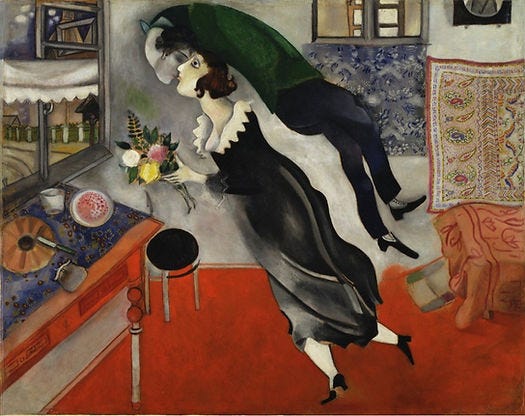 Birthday, 1915, Marc Chagall - © 2025 Artists Rights Society (ARS), New York / ADAGP, Paris