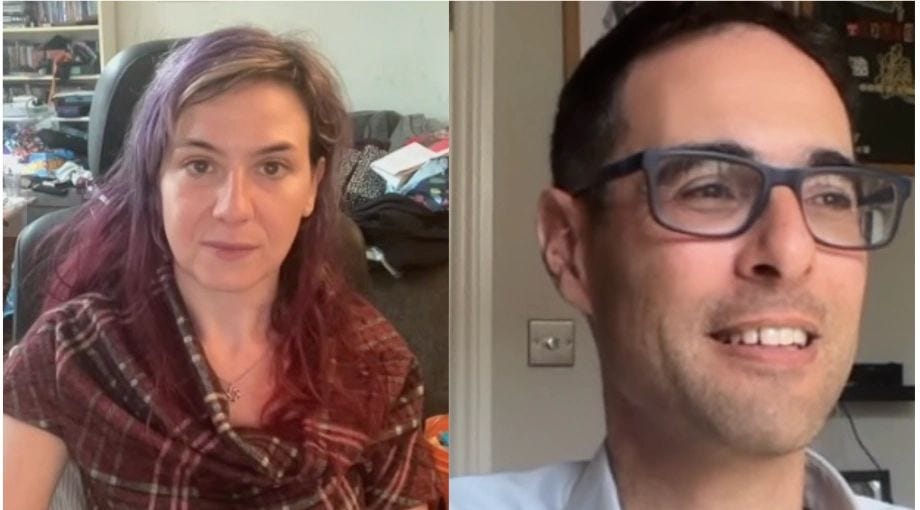 Photo from my recent Zoom interview with Miriam Libicki exploring her work on But I Live: Three Stories of Child Survivors of the Holocaust. Photo from my recent Zoom interview with Miriam Libicki exploring her work on But I Live: Three Stories of Child Survivors of the Holocaust.