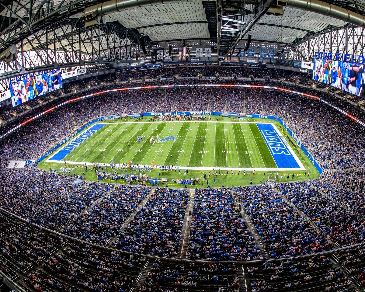 For the first time in Ford Field's 21-year history, the Detroit Lions have sold  out season tickets.