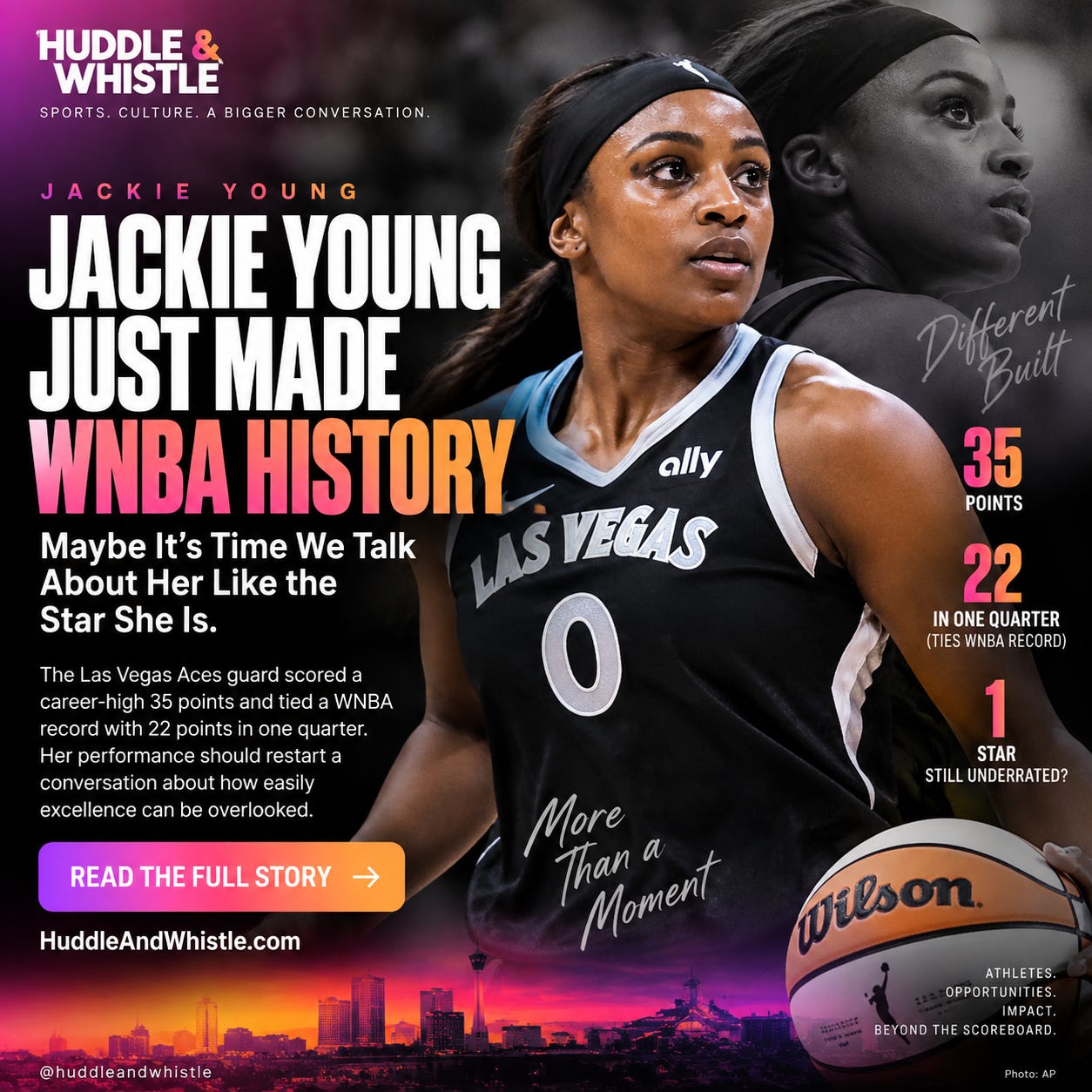 Jackie Young Just Made WNBA History. Maybe It’s Time We Talk About Her Like the Star She Is.