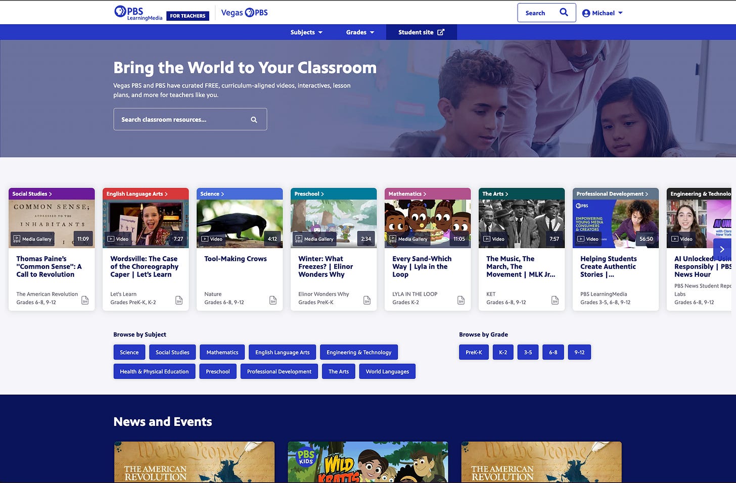 PBS Learning Media has vetted instructional content