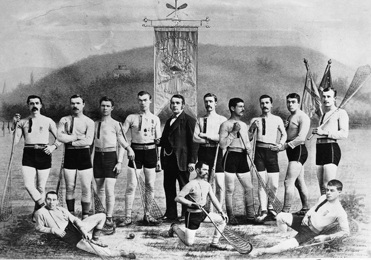 Shamrocks Lacrosse team photo Canadian Ilustrated News 1879