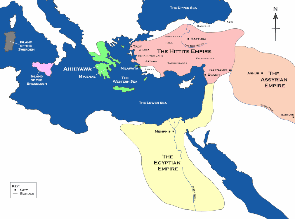 Map of the Hittite Empire and Surrounding States Map of the Hittite Empire and Surrounding States