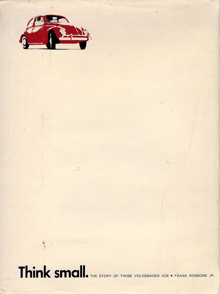 Think small: The story of those Volkswagen ads : frank-rowsome: Amazon.it:  Libri