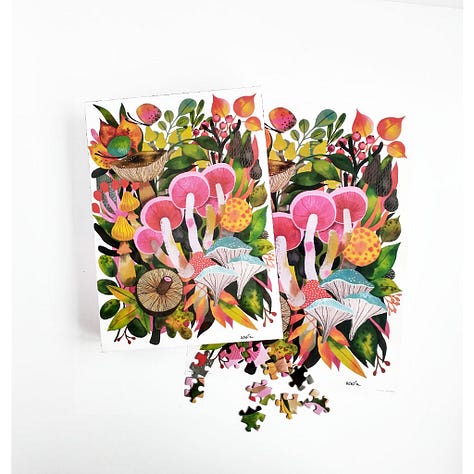 Genuine Fred Mushroom Toomuchery Jigsaw Puzzle