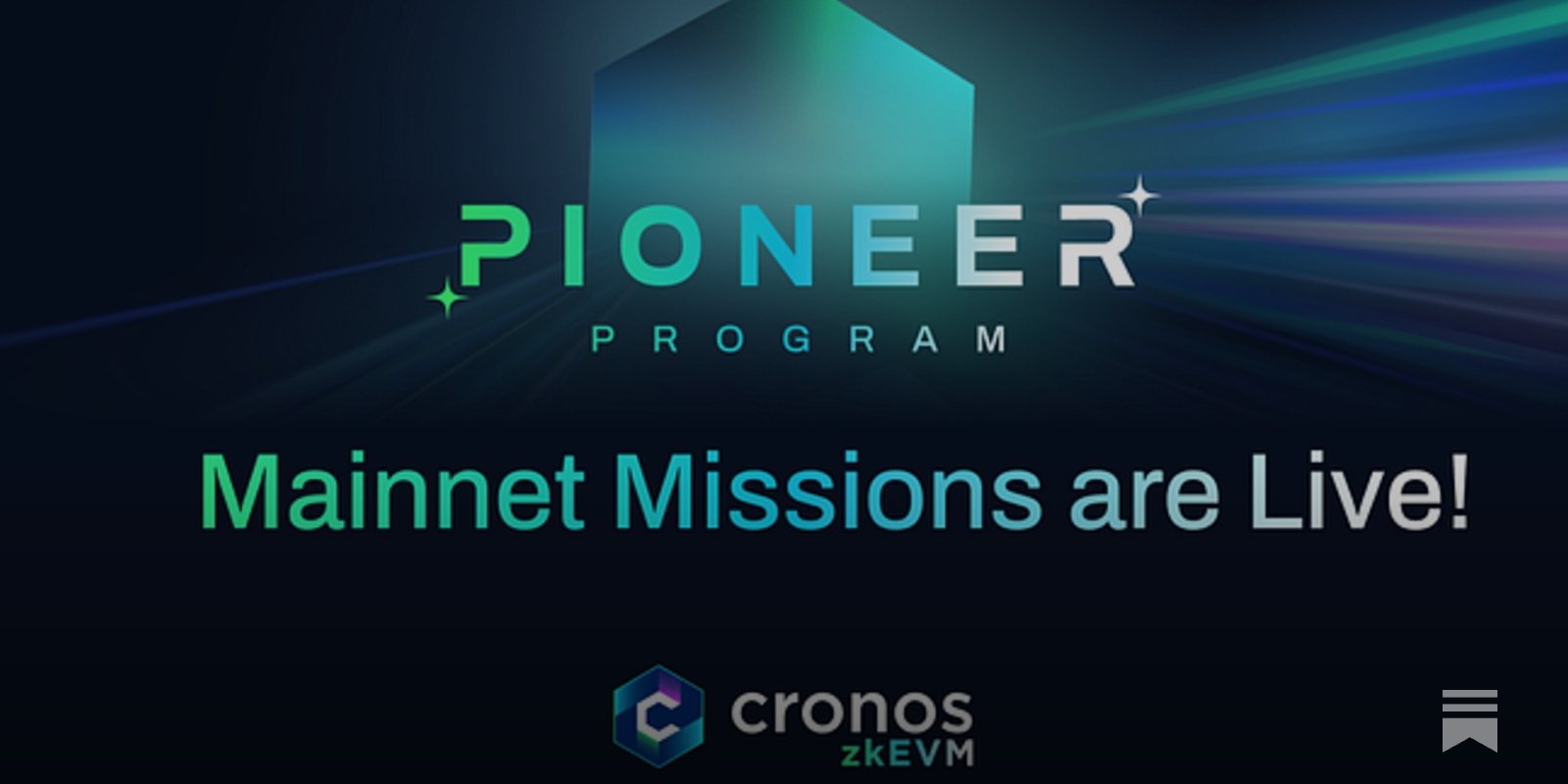Cronos zkEVM Pioneer Program: Mainnet Missions are Live!