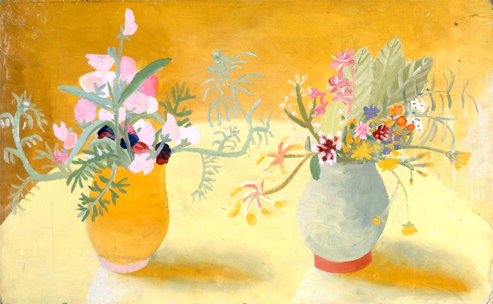 Honeysuckle and Sweetpeas