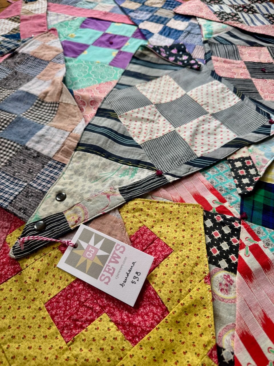 CJ Sews Quilt Top Bandanas