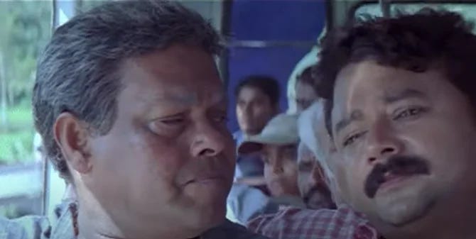 innocent and Jayaram in manasinakkare