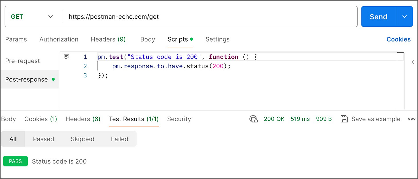 Postman test script examples | Postman Learning Center
