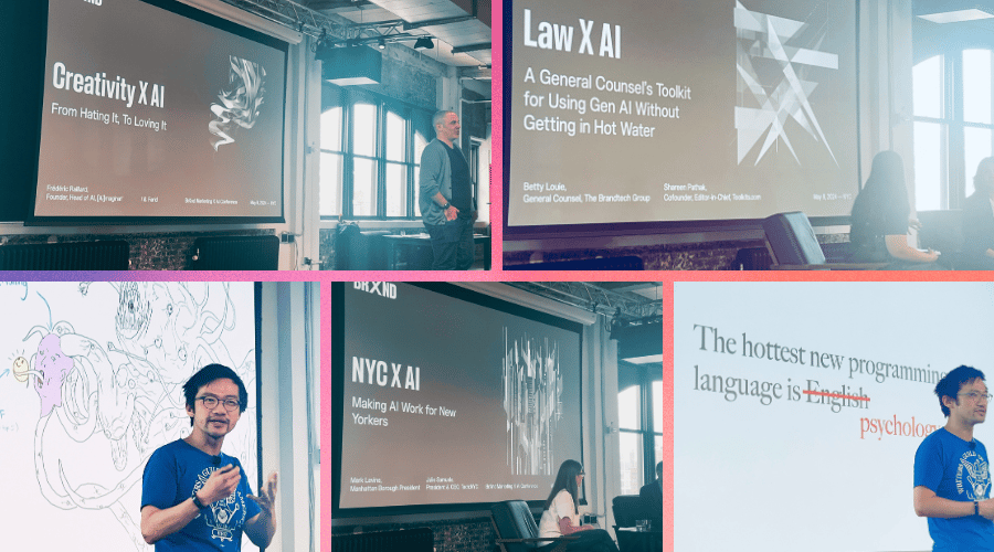 BrXnd.ai tech conference, images from the conference