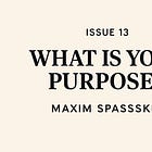 What Is Your Purpose? — Issue #13: Maxim Spasskiy