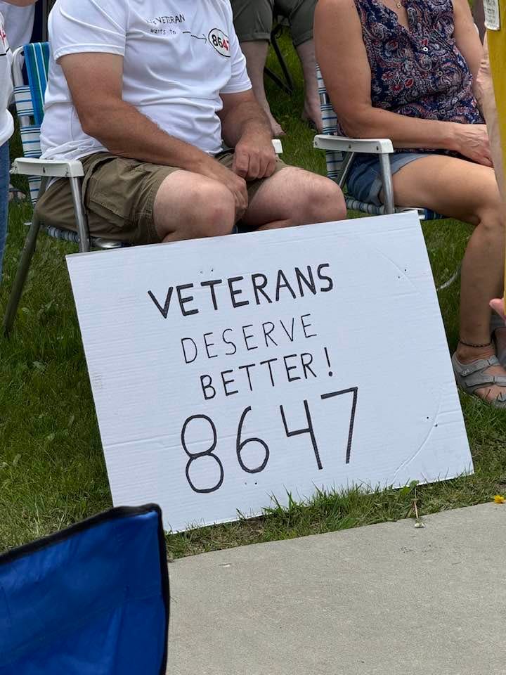 May be an image of ‎2 people and ‎text that says '‎NETRAN بن NETRAN eits weltst6 to VETERANS DESERVE BETTER! 8647‎'‎‎